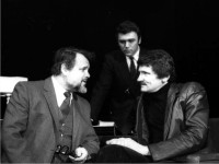 КАМЕНЦЕВ
«Не был... не состоял... не участвовал» Ю. Макарова.
В сцене заняты: А. Пазенко, А. Поддубинский. 
1982 г.
