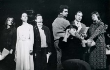 Театр «Красный факел», г. Новосибирск. 1987 г.
Сцена из спектакля (?)
Ф.Летичевский  в центре.