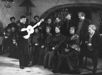ПЕРВАЯ  ЦЫГАНКА (сидит вторая справа)
«Живой труп» Л.Толстого. 1940 г. 
Сцена из спектакля.

