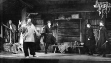 «На бойком месте» А.Островского. 1953 г. 
Сцена из спектакля.
